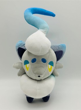 大号27cm站姿白色异色索罗亚洗翠地区索罗亚克蓝色红色毛绒公仔