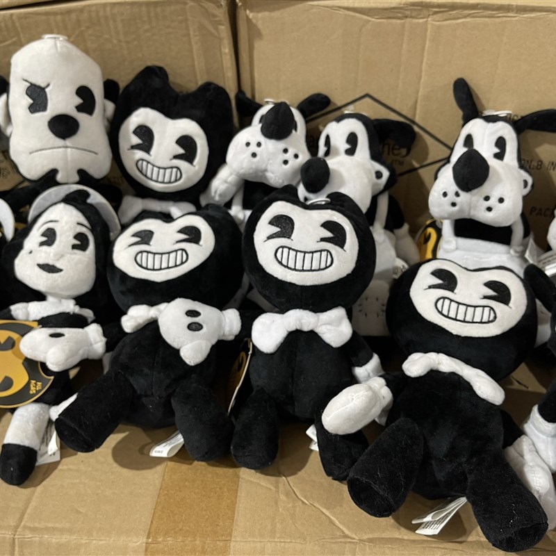 欧单尾单班迪和印墨机毛绒玩具班迪墨水I机万圣节娃娃公仔礼物礼 - 实物图