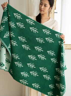 绿色杉树浴巾家用l纯棉吸水女全棉裹巾男柔软浴室洗澡大毛巾