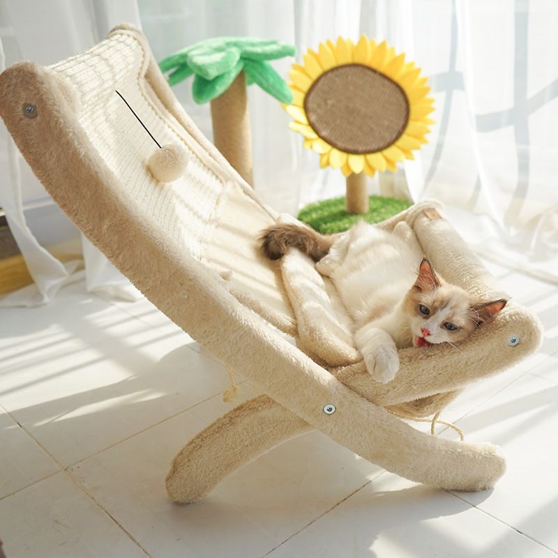 宠物猫咪沙发床猫晒太阳椅子w窗台睡觉躺椅猫床剑麻猫抓板猫窝睡