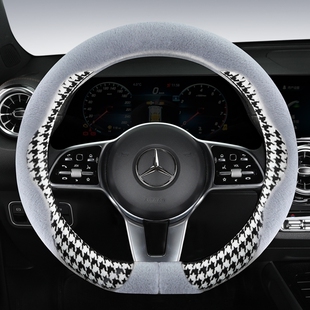 适用长安cs35plus方向盘套冬季毛绒保暖Ccs55 cs85 cs95奔奔Estar