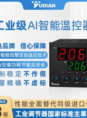 宇电YUDIAN温控仪AI-207/208/218/226/228/206智能温控器 数显表