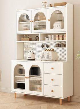 款油风餐奶墙边柜靠一体家用厨房客厅高酒柜现代简约轻奢KNV储物