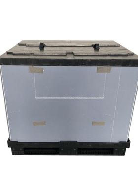 1200100注塑川字QNE围板箱仓汽储物流配x折叠大型塑0料周转箱
