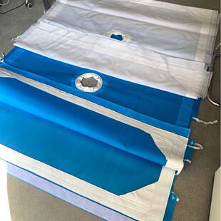 好厂家直供蓝锦纶白丝压滤机板框滤布洗82-2026沙打桩市政污泥脱