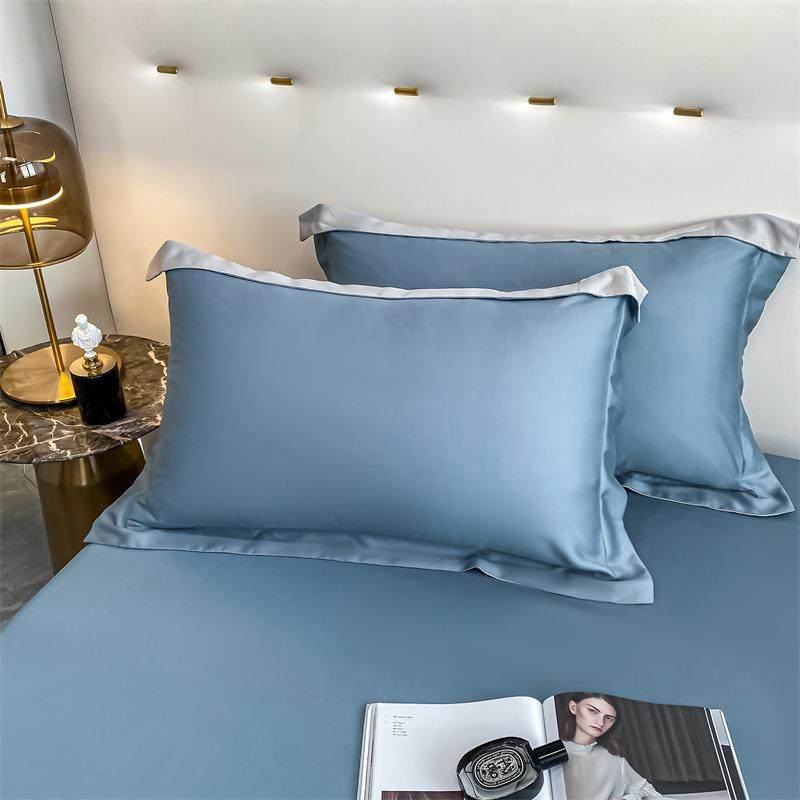 100支长棉全枕棉套绒单件纯色枕套一对纯棉简CRMWLZT0约信封口枕