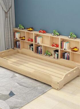 儿园床午睡床早托管班小学BHI生宿床舍午休床儿童床教松木幼叠叠帝无