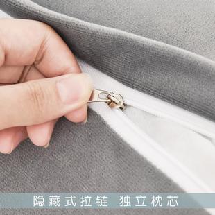 简约床上圆枕柱条形拆抱枕圆形腰可洗长靠枕孕妇侧睡夹F78T66MJ腿