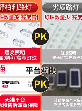 明厂家程款农村户外太阳AOL能庭院灯工路照光控感应式太道阳能路