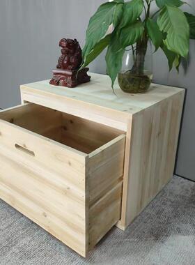 木箱子拼床榻榻米合小户型床飘窗柜拼ttm-1拼接拼箱整理收纳木质