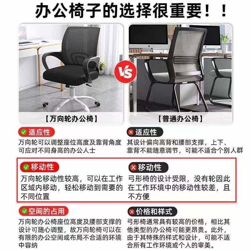 电脑椅办公椅舒适久坐老板椅人体工学椅可升降旋转万向轮透气网椅