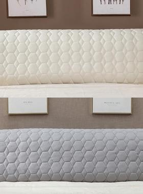 P6圆D皮床5床头罩床HLS头套布艺弧形半形1./1.86m床现代简约靠背