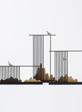 新中假山酒摆件店售装楼处样板式房摆8340设客厅电视柜玄关软饰品