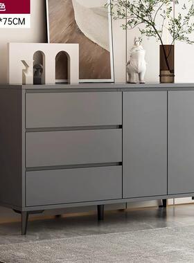 餐CBG1022边柜子室储柜置物柜客靠墙边柜现代简约卧白色物斗柜收