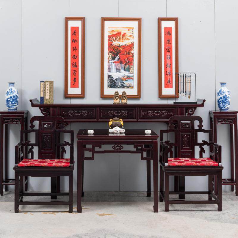 酸枝木中堂实六件套组村八仙桌明清供桌合新中式木翘头佛台详情农,玩具/童车/益智/积木/模型,其它,淘宝优惠券,粉丝福利购,淘宝优惠卷