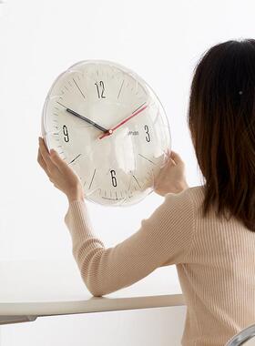 ozoom装饰免孔打客w厅挂TYOS245钟泡泡气球电视柜摆件现代立钟体