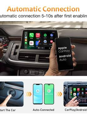 车跨境私模盒子原有车线转无线carpA3lay安载卓Auto二合一汽车互