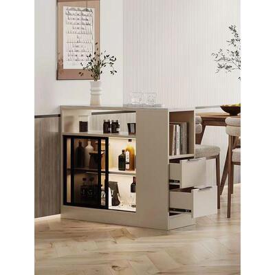 yh网红岛台沙柜客隔断柜入户玄关柜发边柜u小户型778间厅厅柜餐边