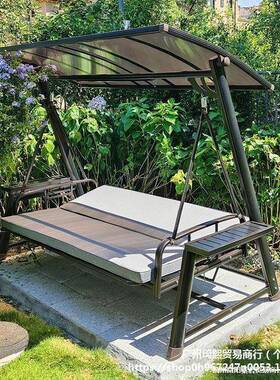 外秋千摇椅庭院吊篮家编藤铁用PZC艺网红铁艺室吊阳椅台双人外秋