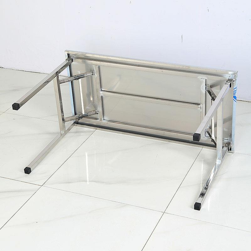 不锈钢折PY3ymfEH叠工桌作台家用房饭桌夜市地推摆摊桌厨子便携户