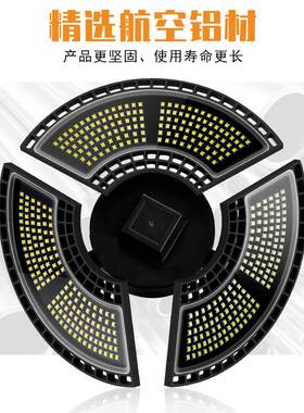 谦3593润照明变LED车库灯120W防厂水E27仓库灯形工厂天灯泡2棚20V