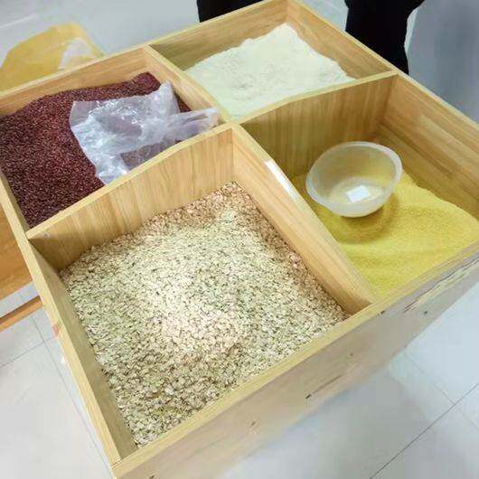超市四方米柜米桶米粮桶米斗五谷杂粮展示柜散装粮食散货散称货架