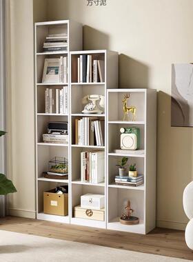 钢制书柜多层儿童转彩色落地靠书架卧室房墙IAK收纳架书家用夹缝