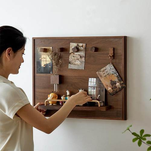 △实木电胡表箱装饰画遮Fh($pb*$挡黑电桃弱配箱盒开关电闸色箱改