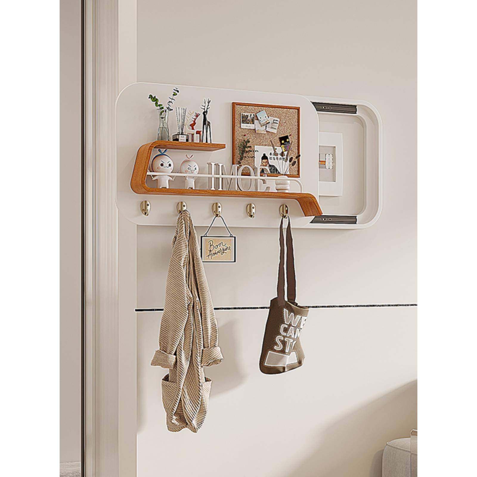 Fh($%p$p?实电箱装饰画遮表丑遮挡电配箱弱木电箱创意多功能客厅