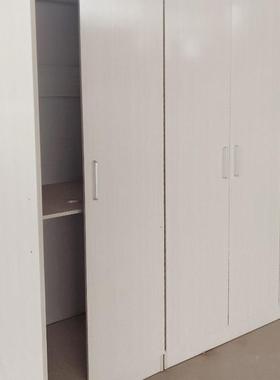 简衣柜11977卧公寓三开门木衣质橱家用室储物易柜小户型收纳柜柜