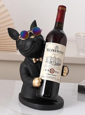 法斗狗创品意高档客厅红酒架电件酒柜装饰家居摆玄关餐桌视柜573