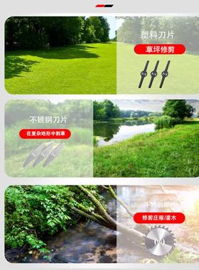 跨境动割草用电小型园林充机JRI电式除草机修草坪剪草锂电打家草