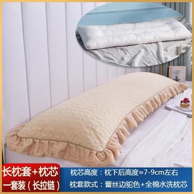 0YF韩版丝米双人长枕套1.75纯棉蕾F759JSS8长枕头套1.2米情侣双人