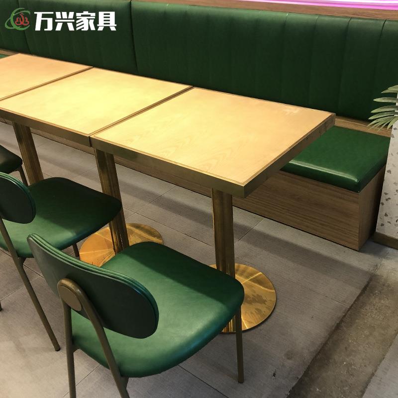 019现代简约实木餐桌椅厂直家销新中式餐卡座椅子组合商桌用