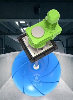 双曲面搅拌轮机搅QSJ/GSJ多曲面立式涡拌器推力大运VGK行平稳