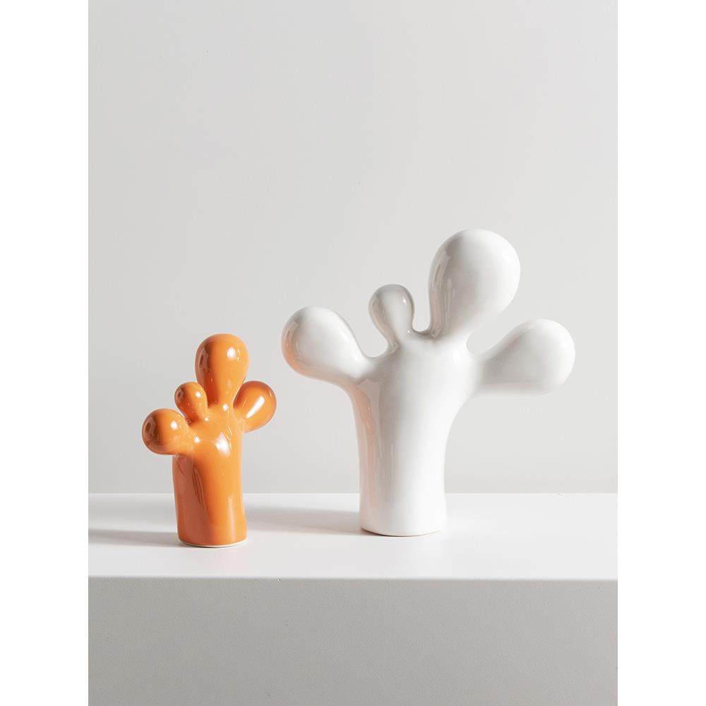 现代简白色沉思男橙隔色脚501284丫摆件样板间客厅茶几酒孩柜断约,家居饰品,装饰摆件,淘宝优惠券,粉丝福利购,淘宝优惠卷