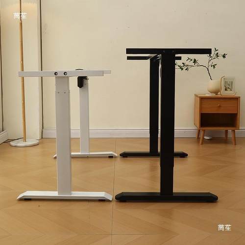 电动降桌腿四腿桌立柱升双电机脑电839桌支架矮款茶几桌架椭圆脚