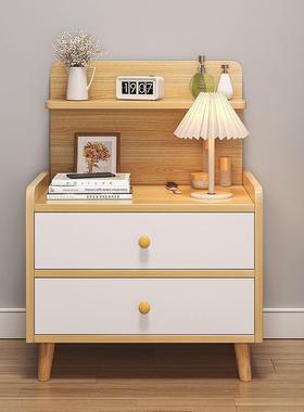 卧室床头柜现QPJ代简约用小租型床边柜202新4款出房用家床头置物