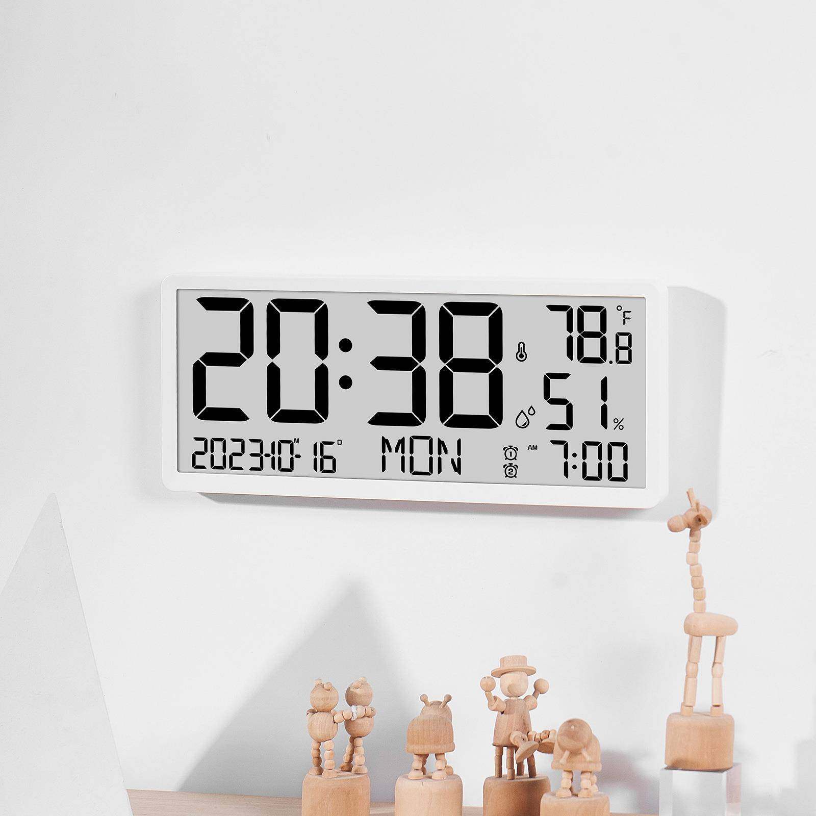 意0LCD多功能挂钟客创厅时钟简8303约现屏代闹钟大幕新款电子钟83