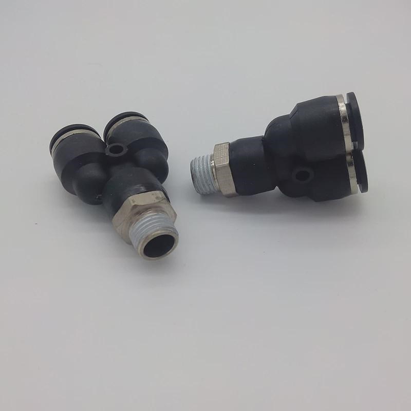 气动快插螺纹Y型三通PX/DPX8-s01/02/03/04/10-01/02/03/04/12-01