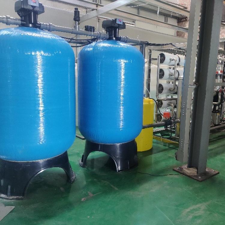 河南自清洗过滤器泥沙过滤器石英砂活性炭处理器10吨软化水设备