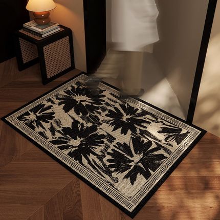 入户门地垫高级感耐脏除尘进门地毯家用玄关门毯室内防滑脚垫定制