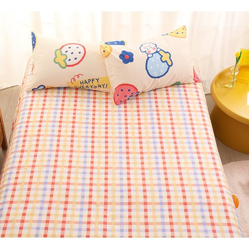 纯棉卡通儿童床单 单件全棉学生宿舍床单单双人床单1.2m1.5米定做