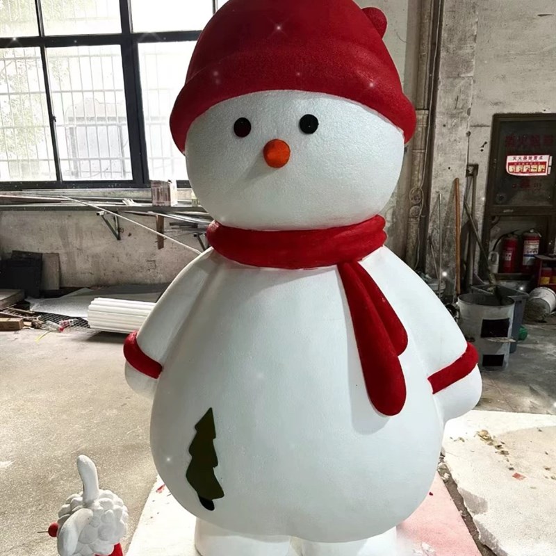 圣诞姜饼人硬化泡沫雕塑店铺商场引流装饰品落地摆件网红道具新款