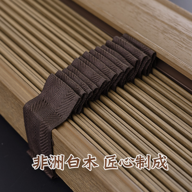 贵品仿古实木百叶窗帘办公室客厅阳台卧室遮光木制百页帘木质百叶