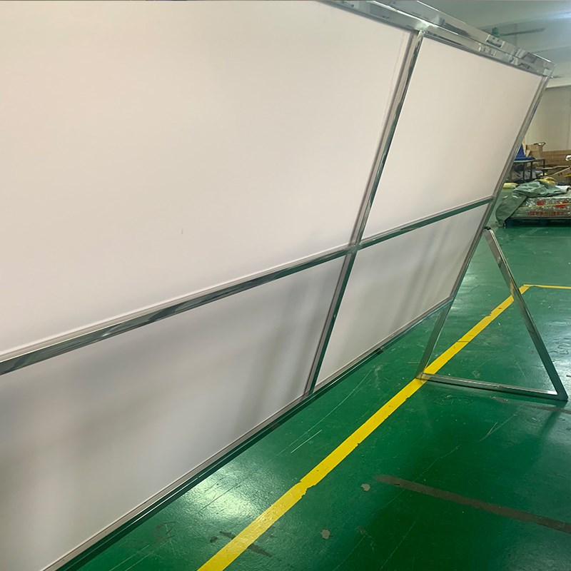 工厂车间生产管理看板不锈钢支架宣传栏白板可擦公司6S质量信息栏