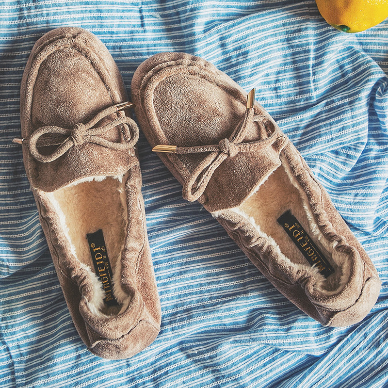 豆豆鞋女秋冬新款加绒一脚蹬懒人鞋大码孕妇平底软底蛋卷棉鞋,女鞋,棉鞋,淘宝优惠券,粉丝福利购,淘宝优惠卷