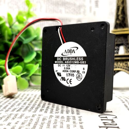 台湾协喜 ADDA AB0512MB-GB3 5010 12V 0.08A  5CM 涡轮 散热风扇