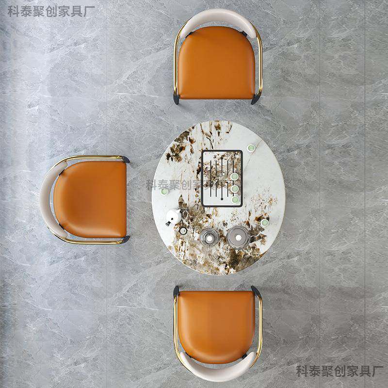 轻奢岩板移阳台茶桌椅合型可动组小家用泡茶台现代简无品牌/约圆,基础建材,脚轮/万向轮,淘宝优惠券,粉丝福利购,淘宝优惠卷