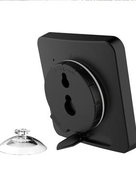 ≈温音湿度计现代F75999T9浴室钟防水静家用间厨房钟表盘卫生吸小